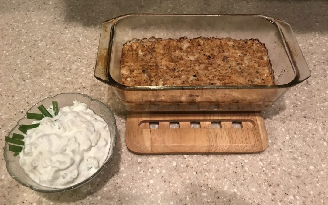 Christine’s Salmon Loaf with Cucumber Sauce